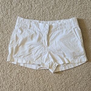 J. Crew White Chino Shorts